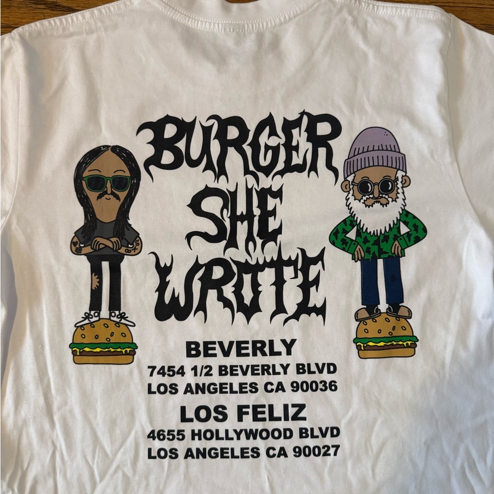 Burger She Wrote Nuge Tee